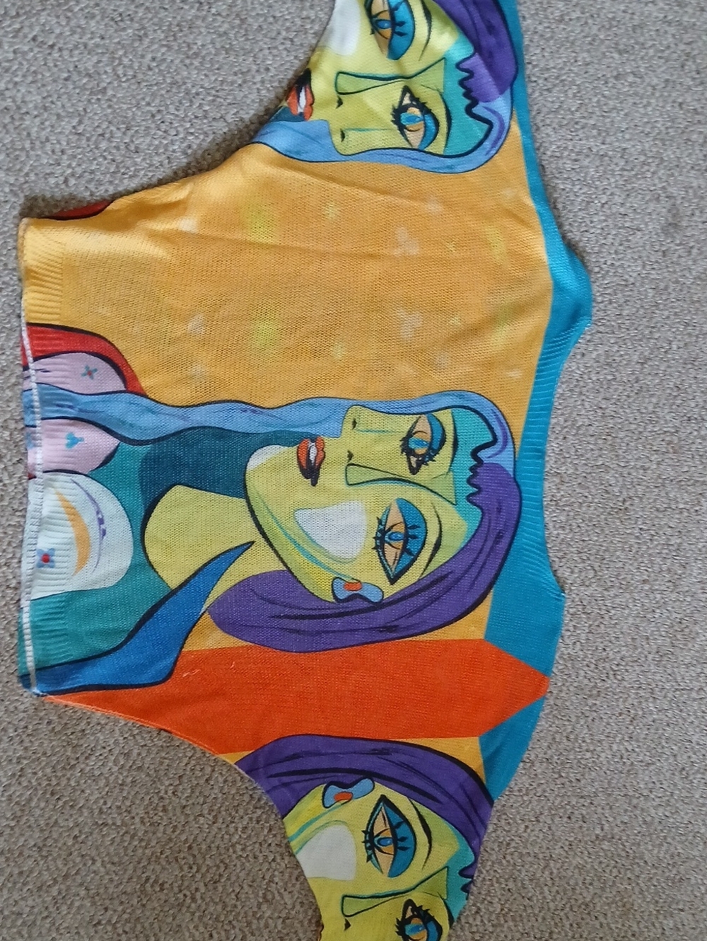Colorful Pop-Art Print Women's Top